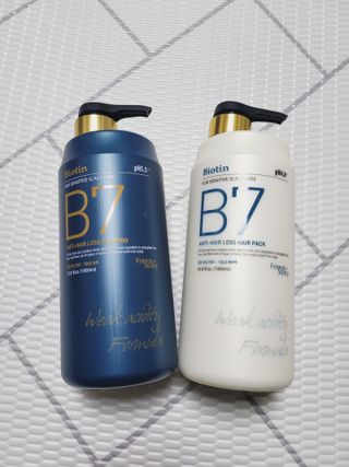 [포레스트스토리] B7 안티 헤어로스 샴푸1,000ml + 헤어팩 1,000ml — 5점을 준 리뷰어가 2021년 3월 올린 사용 사진