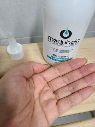 모두발라 탈모집중케어 앰플 트리트먼트 — 5점을 준 리뷰어가 2022년 3월 올린 사용 사진