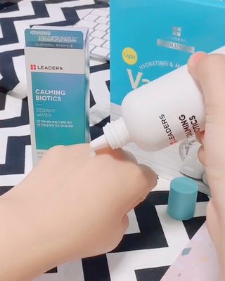 리더스코스메틱 리더스 카밍 바이오틱스 에센스 워터 — 5점을 준 리뷰어가 2021년 2월 올린 사용 사진