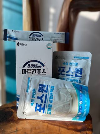 자연에온 아르긴포스 L-아르기닌 5555mg 스틱 15개입 1박스 — 3점을 준 리뷰어가 2022년 2월 올린 사용 사진