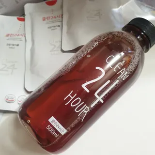 클린24시간 1BOX(5포) + 전용보틀(500ml) — 5점을 준 리뷰어가 2023년 6월 올린 사용 사진
