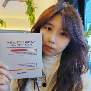 x[웰더마] 프리미엄 사파이어 콜라겐 임팩트 피팅 마스크(4매입/1BOX) — 5점을 준 리뷰어가 2023년 12월 올린 사용 사진