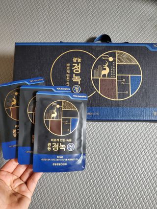 광동생활건강 [광동] 바르게 만든 녹용, 광동정녹청 — 5점을 준 리뷰어가 2022년 1월 올린 사용 사진