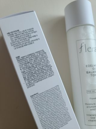 플레라디 에델바이스 오일 밸런싱 토너 — 5점을 준 리뷰어가 2021년 6월 올린 사용 사진