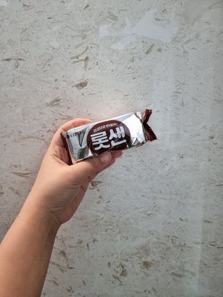 롯데제과 롯샌 카페크런치 — 5점을 준 리뷰어가 2021년 10월 올린 사용 사진