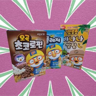 씨알푸드 뽀로로 시리얼 3종 — 5점을 준 리뷰어가 2022년 2월 올린 사용 사진