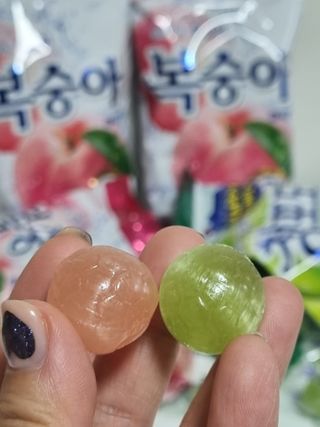 청포도캔디 복숭아캔디 — 5점을 준 리뷰어가 2022년 11월 올린 사용 사진