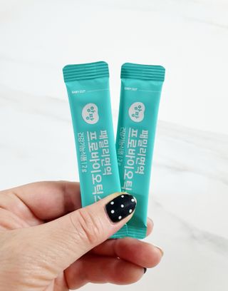 앙팡 패밀리면역 프로바이오틱스 2g x 100포 — 5점을 준 리뷰어가 2022년 10월 올린 사용 사진