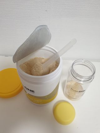 프로티원 단백질쉐이크 곡물맛 2주분 1통+보틀 — 5점을 준 리뷰어가 2021년 3월 올린 사용 사진