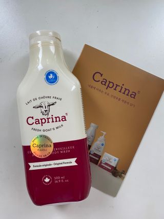 카프리나 프레쉬 산양밀크 어메이징 바디워시 500ml(오리지널향) — 5점을 준 리뷰어가 2023년 4월 올린 사용 사진