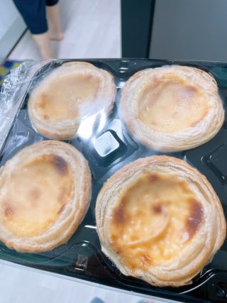 디앙뜨 포르투갈 에그타르트 오리지널 맛+패션후르츠+초콜릿타르트 맛 중 택1 — 4.5점을 준 리뷰어가 2021년 7월 올린 사용 사진