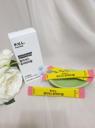 힐리셔스 퓨어바이탈 석류맛 — 5점을 준 리뷰어가 2021년 2월 올린 사용 사진