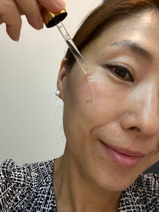 스킨큐어 산다화 비타민c 화이트닝 에센스 30ml — 5점을 준 리뷰어가 2023년 9월 올린 사용 사진