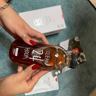 클린24시간 1BOX(5포) + 전용보틀(500ml) — 5점을 준 리뷰어가 2023년 1월 올린 사용 사진