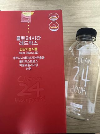 클린24시간 레드박스 1BOX(5포) + 전용보틀(500ml) — 5점을 준 리뷰어가 2024년 3월 올린 사용 사진