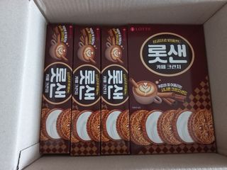 롯데제과 롯샌 카페크런치 — 5점을 준 리뷰어가 2021년 10월 올린 사용 사진