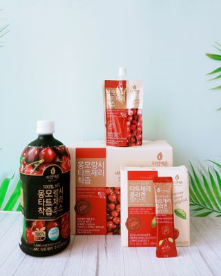 자연에온 몽모랑시 타트체리 3종 세트 구성 - 저분자콜라겐젤리, NFC 착즙주스 — 4점을 준 리뷰어가 2021년 7월 올린 사용 사진