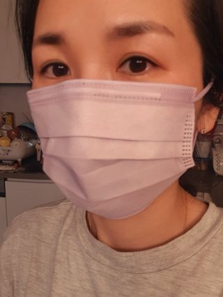 에어에이드 컬러 덴탈 마스크 — 5점을 준 리뷰어가 2021년 8월 올린 사용 사진