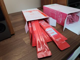 인디닥터 면역 생생 핑크 이뮨 젤리 + 타이탄 BCAA 프로틴 젤리스틱 — 5점을 준 리뷰어가 2022년 3월 올린 사용 사진