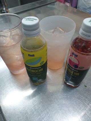 더그레잇티 콤부차 [매일유업] 더그레잇티 44kcal 콤부차 300ml *12개입 (오리지널 6개+베리리치 6개) — 4.5점을 준 리뷰어가 2023년 7월 올린 사용 사진