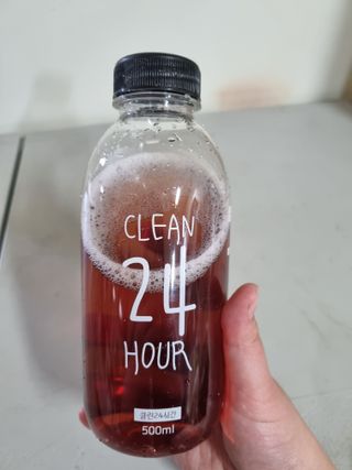클린24시간 1BOX(5포) + 전용보틀(500ml) — 5점을 준 리뷰어가 2023년 3월 올린 사용 사진