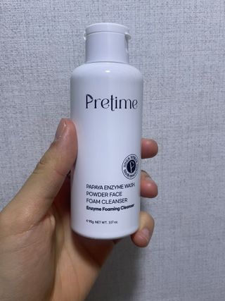 프리타임1 프리타임 파파야 엔자임 워시, 파우더 페이스 폼 클렌저 — 5점을 준 리뷰어가 2023년 4월 올린 사용 사진