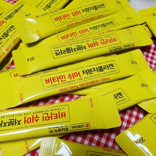 자연에온 경남제약 비타민 쉬머 저분자콜라겐 20g x 30포 — 5점을 준 리뷰어가 2021년 12월 올린 사용 사진