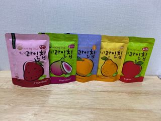 아비삭과일칩 5종 /딸기,사과,배,귤,무화과 5종 — 3점을 준 리뷰어가 2021년 4월 올린 사용 사진