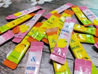 비타앤C 레몬맛, 망고맛 — 5점을 준 리뷰어가 2021년 6월 올린 사용 사진