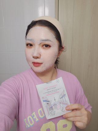 세뚜아(Cettua) [세뚜아] 타임리스 바이탈 페이셜 마스크팩  Cettua Timeless  Vital Mask 5매 — 5점을 준 리뷰어가 2024년 1월 올린 사용 사진