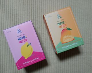 비타앤C 레몬맛, 망고맛 — 5점을 준 리뷰어가 2021년 4월 올린 사용 사진