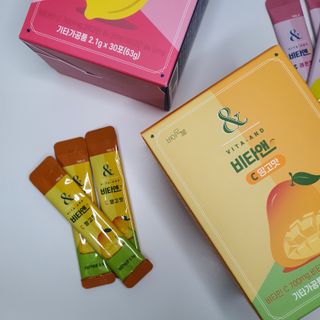 비타앤C 레몬맛, 망고맛 — 5점을 준 리뷰어가 2021년 4월 올린 사용 사진