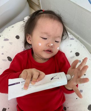아토스탠다드 베이비크림 — 5점을 준 리뷰어가 2020년 12월 올린 사용 사진