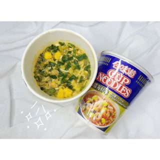 NISSIN 닛신 컵누들  4종 - 씨푸드오리지날, 씨푸드 스파이시, 씨푸드 커리, 씨푸드 XO소스 — 3점을 준 리뷰어가 2021년 11월 올린 사용 사진