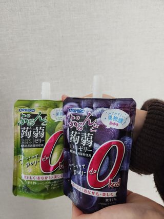 ORIHIRO 오리히로 곤약젤리 제로칼로리 130g 4종 4팩(맛별로 1팩씩) — 5점을 준 리뷰어가 2023년 1월 올린 사용 사진