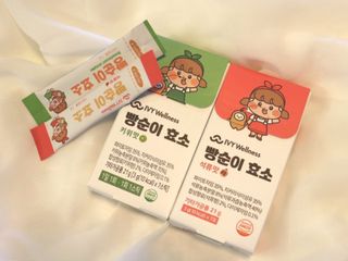 아이비웰니스 빵순이 효소 키위맛 7포 + 석류맛 7포 (총 14포, 2주분) — 3점을 준 리뷰어가 2022년 10월 올린 사용 사진