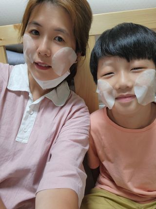 랑벨 랑바이오 블랙 시카 퀵 패드 100매 (3초 쿨링/3분 흡수, 블랙비 프로폴리스/시카 4종 함유, 대용량) — 5점을 준 리뷰어가 2022년 7월 올린 사용 사진