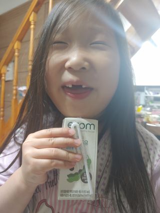이롬 erom 황성주박사의 국산콩 두유 검은콩 고칼슘 — 5점을 준 리뷰어가 2020년 12월 올린 사용 사진