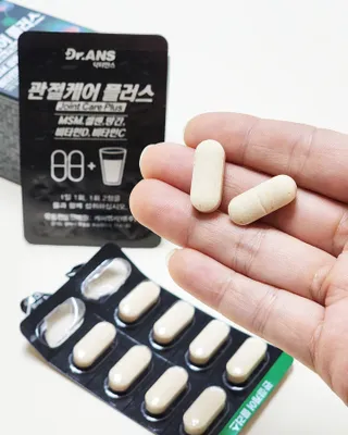 닥터안스 관절케어플러스 60정 1개월분 — 5점을 준 리뷰어가 2022년 10월 올린 사용 사진
