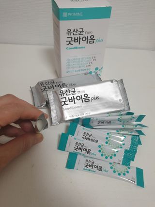 프리마인 유산균 국가지정연구소 선정, 살아있는 생유산균 200억 마리의 힘. 유산균n굿바이옴플러스 — 5점을 준 리뷰어가 2021년 9월 올린 사용 사진