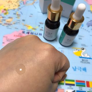 랑팡 EGF+FGF 10ppm 리포좀 앰플 원액 10ml — 5점을 준 리뷰어가 2021년 11월 올린 사용 사진