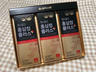서울약사신협_투데이홍삼정플러스스틱_10g x 30포 — 5점을 준 리뷰어가 2021년 6월 올린 사용 사진