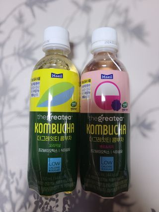 더그레잇티 콤부차 [매일유업] 더그레잇티 44kcal 콤부차 300ml *12개입 (오리지널 6개+베리리치 6개) — 5점을 준 리뷰어가 2023년 7월 올린 사용 사진