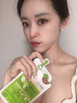 메디힐 올리브영 1등 마스크팩 워터마이드팩 2매 + 티트리팩 2매 기획세트 — 5점을 준 리뷰어가 2021년 3월 올린 사용 사진