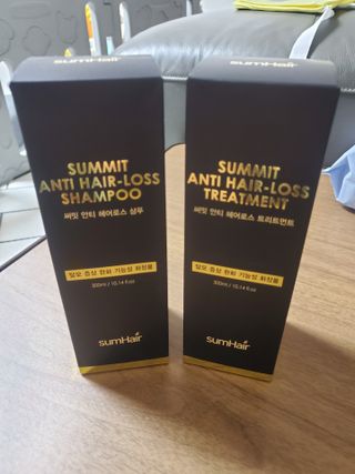 썸헤어 / SUMHAIR 썸헤어  써밋 안티 헤어로스 샴푸+트리트먼트 — 5점을 준 리뷰어가 2021년 5월 올린 사용 사진