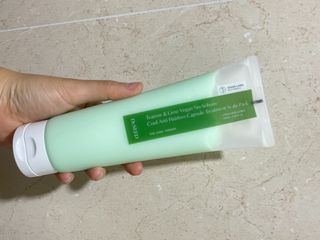 닥터시드 티트리 앤 라임 비건 지성케어 쿨 탈모 캡슐 트리트먼트 두피 팩 — 5점을 준 리뷰어가 2024년 7월 올린 사용 사진
