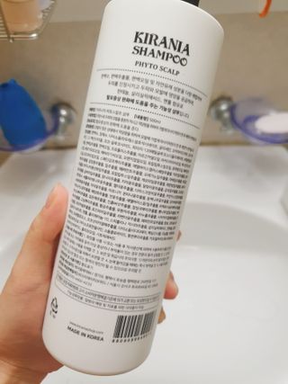 키라니아 피토스칼프 탈모완화 기능성샴푸 500ml — 4점을 준 리뷰어가 2021년 4월 올린 사용 사진