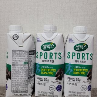 셀렉스스포츠 셀렉스 스포츠 드링크 초콜릿 _ 330ml x 12팩 — 5점을 준 리뷰어가 2021년 12월 올린 사용 사진