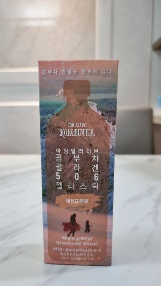 엘리샤코이 아임얼라이브 콤부차 콜라겐 506 스틱젤리 패션프루트 — 3점을 준 리뷰어가 2021년 9월 올린 사용 사진
