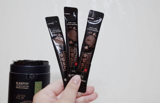 프리마인 자체 기업부설 연구소에서 찾아낸 건강한 수면의 비밀.  슬립토 플러스 30포 — 3점을 준 리뷰어가 2022년 5월 올린 사용 사진